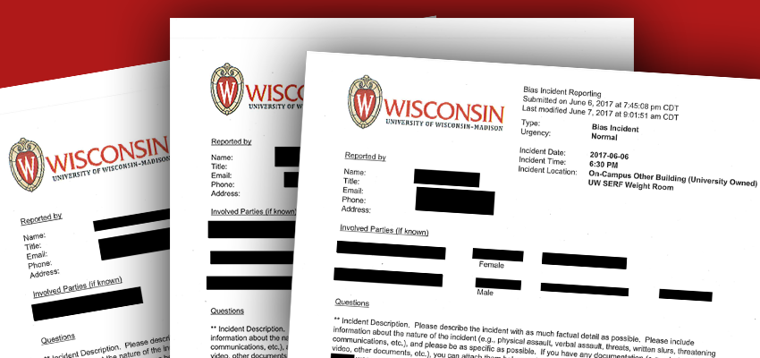 UW Madison Hate and Bias Reports